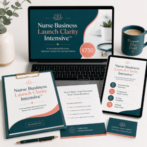 Nurse Business Launch Clarity Intensive for licensed nurse entrepreneurs